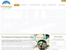 Tablet Screenshot of himalaya.fi